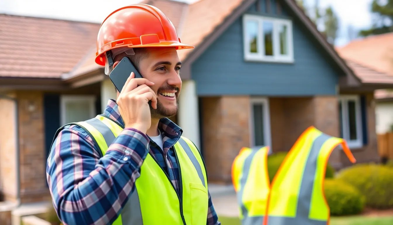 Professional roofing contractor ready to help